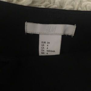 Black cut off dress pants